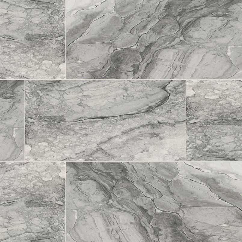 Onda Gray tile, full view