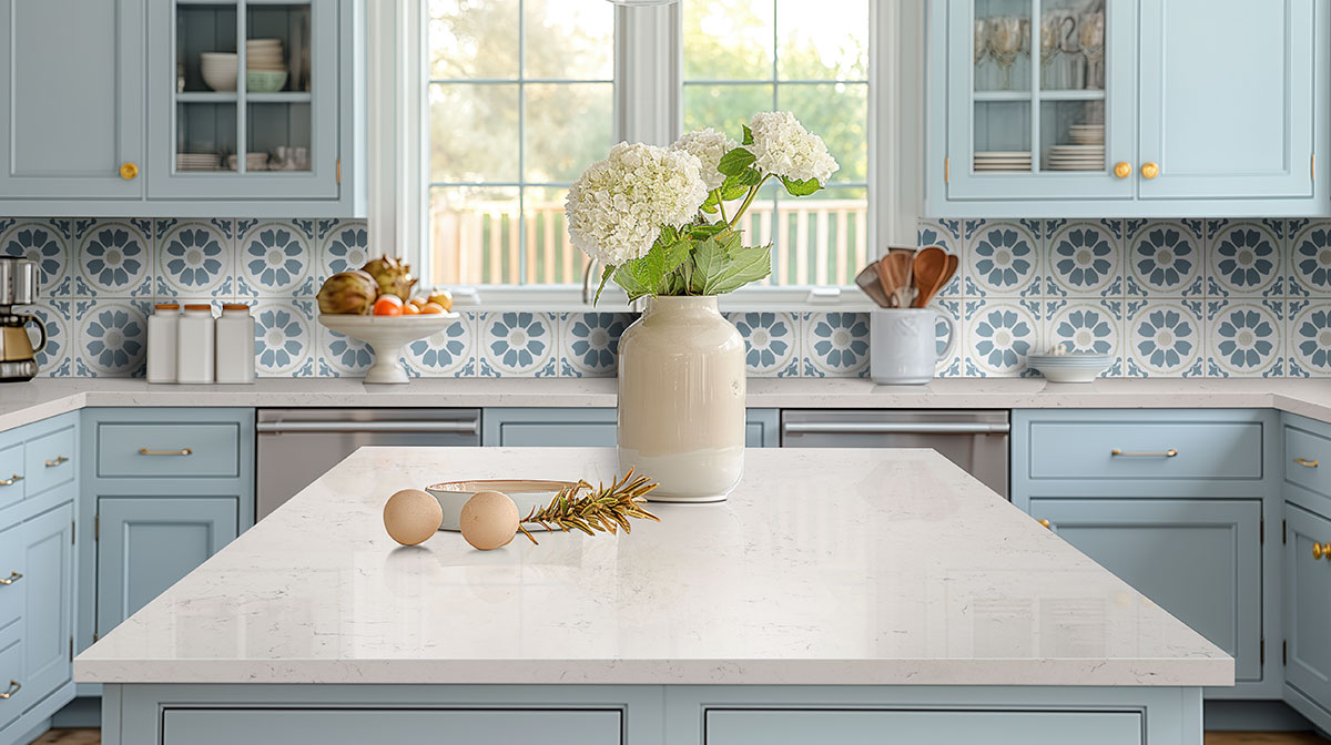 Tamensa backsplash in a kitchen