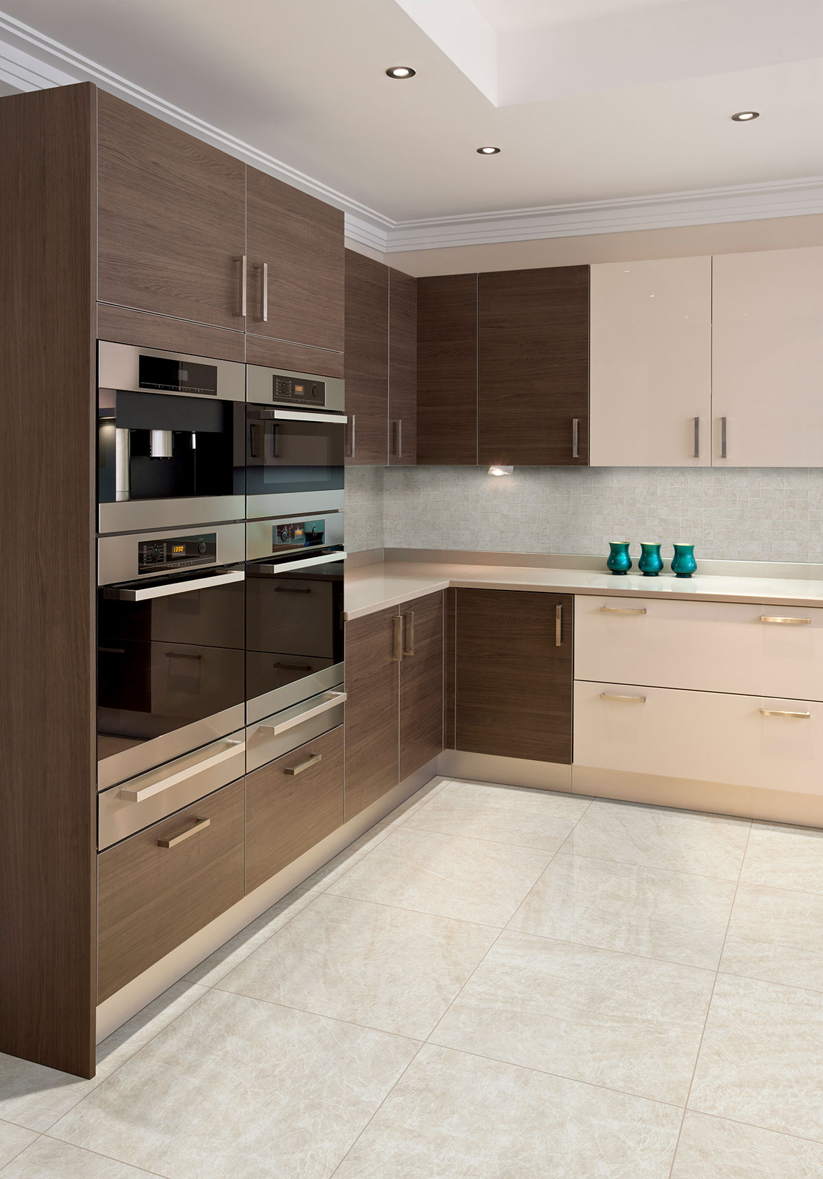 Taja Ivory backsplash in a kitchen