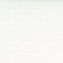 White 2x8 Glossy color swatch — view 2