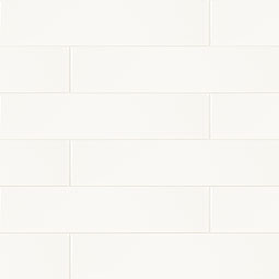White 2x8 Glossy color swatch — view 6