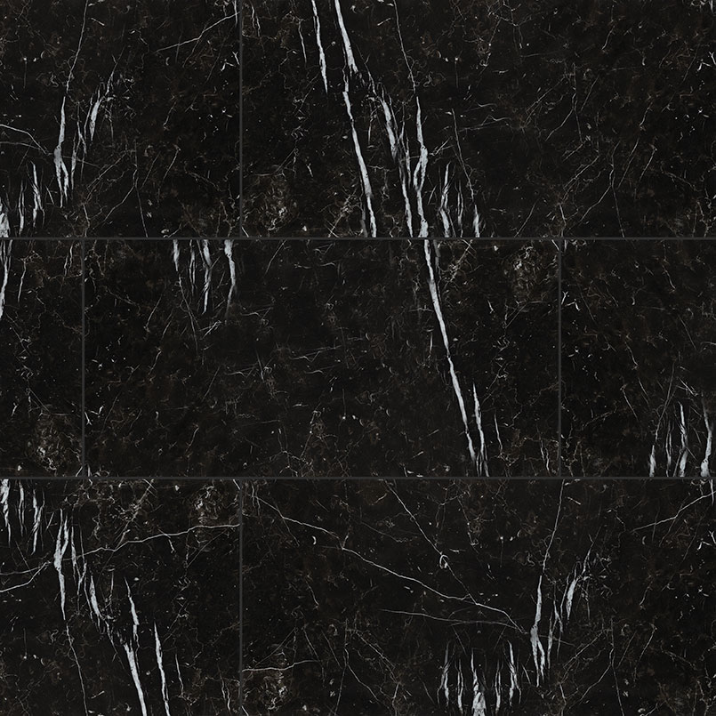 Marquina Noir tile, full view
