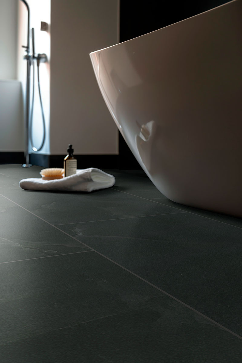 Midnight Agate backsplash in a bathroom — view 3