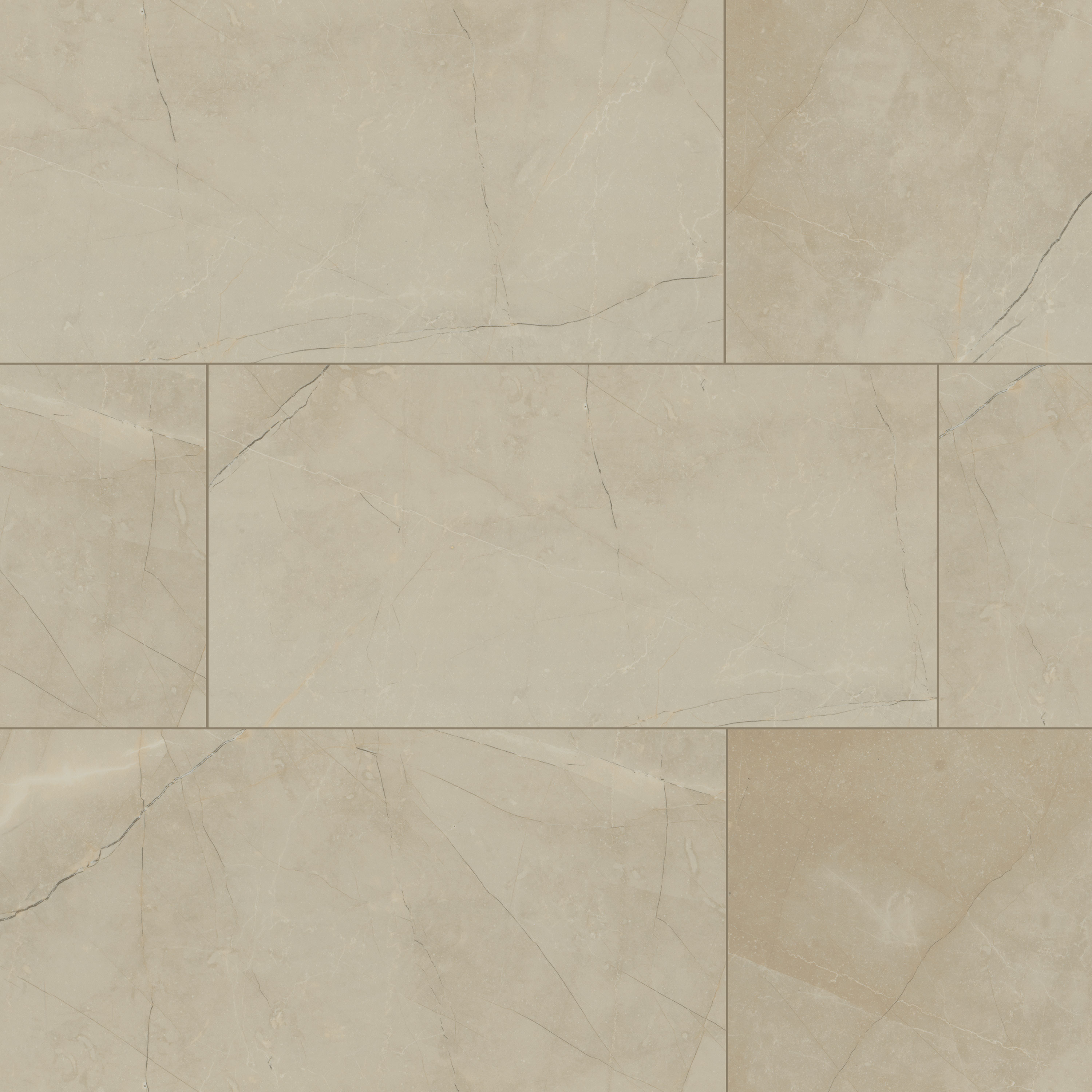 Cream tile, full view