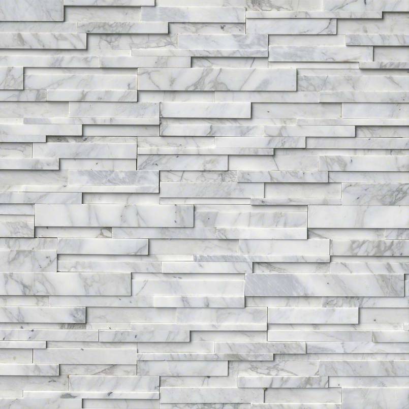 Calacatta Cressa 3D tile, full view