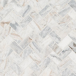 Capri Blue 1x2 Herringbone Honed Subway Tile color swatch