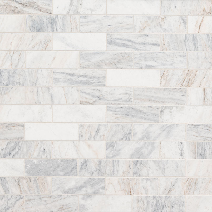 Capri Blue Honed Subway Tile 2x6 surface detail