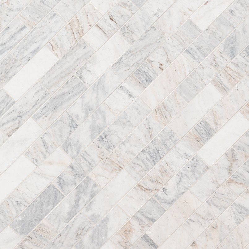 Capri Blue Honed Subway Tile 2x6 surface detail — view 2