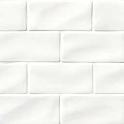 Whisper White Subway Tile 3x6 color swatch