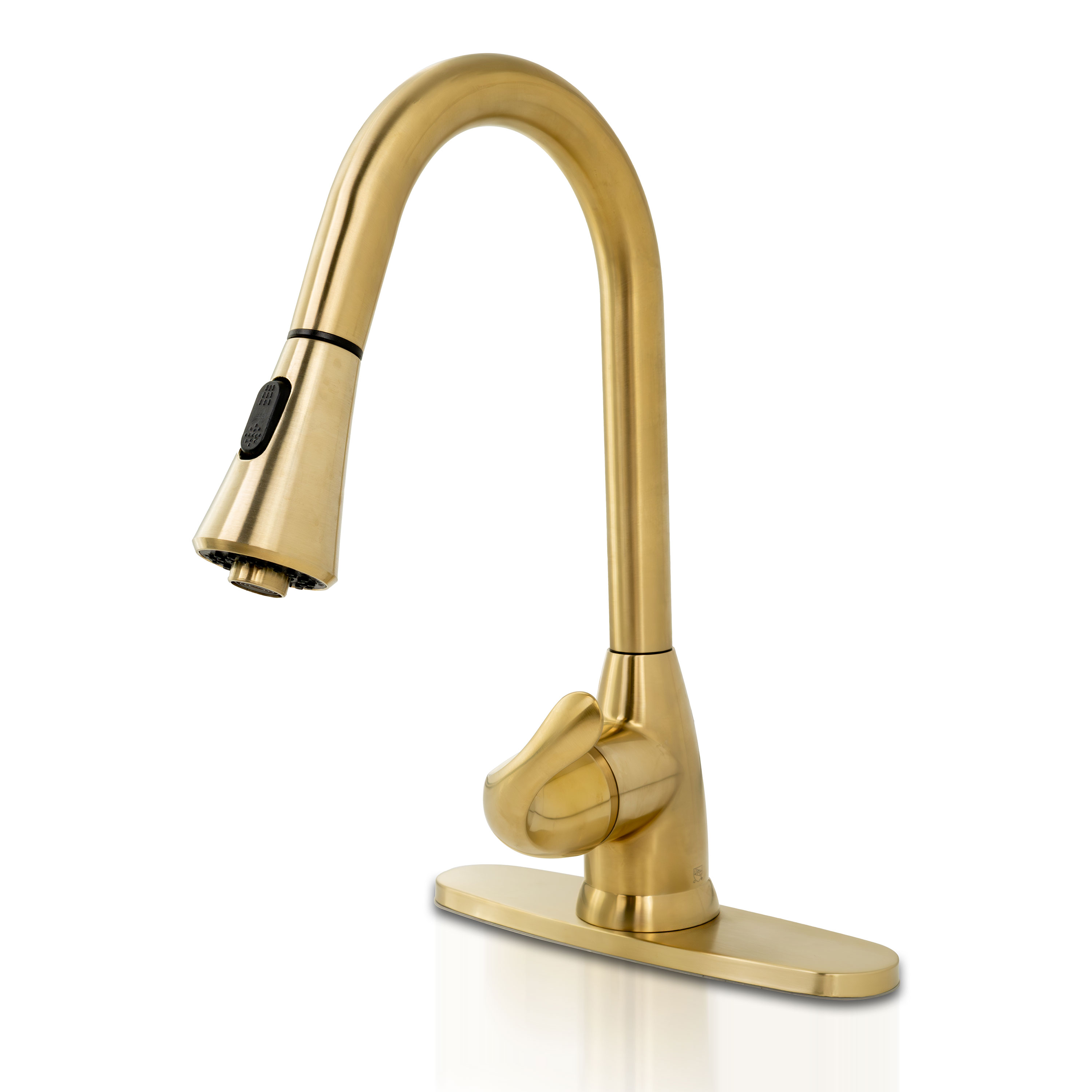 1 Handle Pull-Down Sprayer Kitchen Faucet - 803 Gold detail view — view 3
