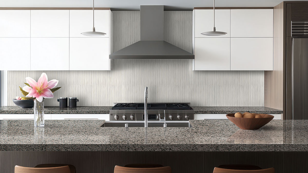 Caledonia Granite countertop in a kitchen — view 2