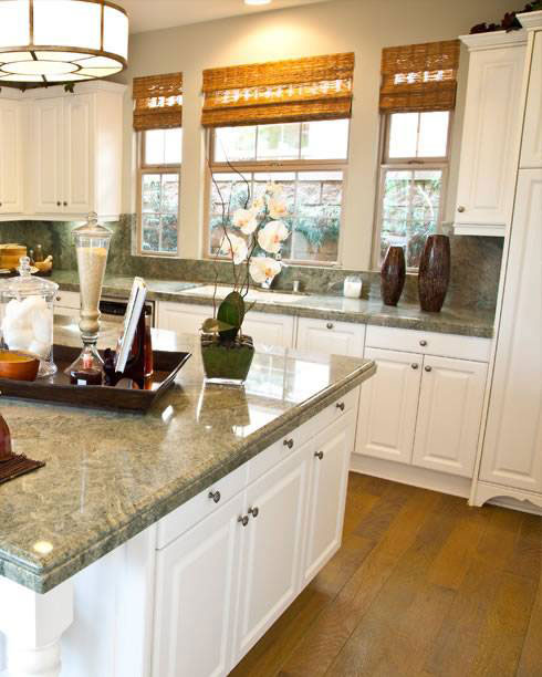 Costa Esmeralda Granite countertop installed — view 5