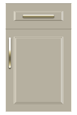 taupe putty cabinet door