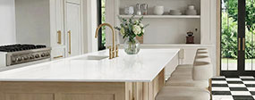 Calacatta Adonia Quartz countertop in a kitchen — view 2