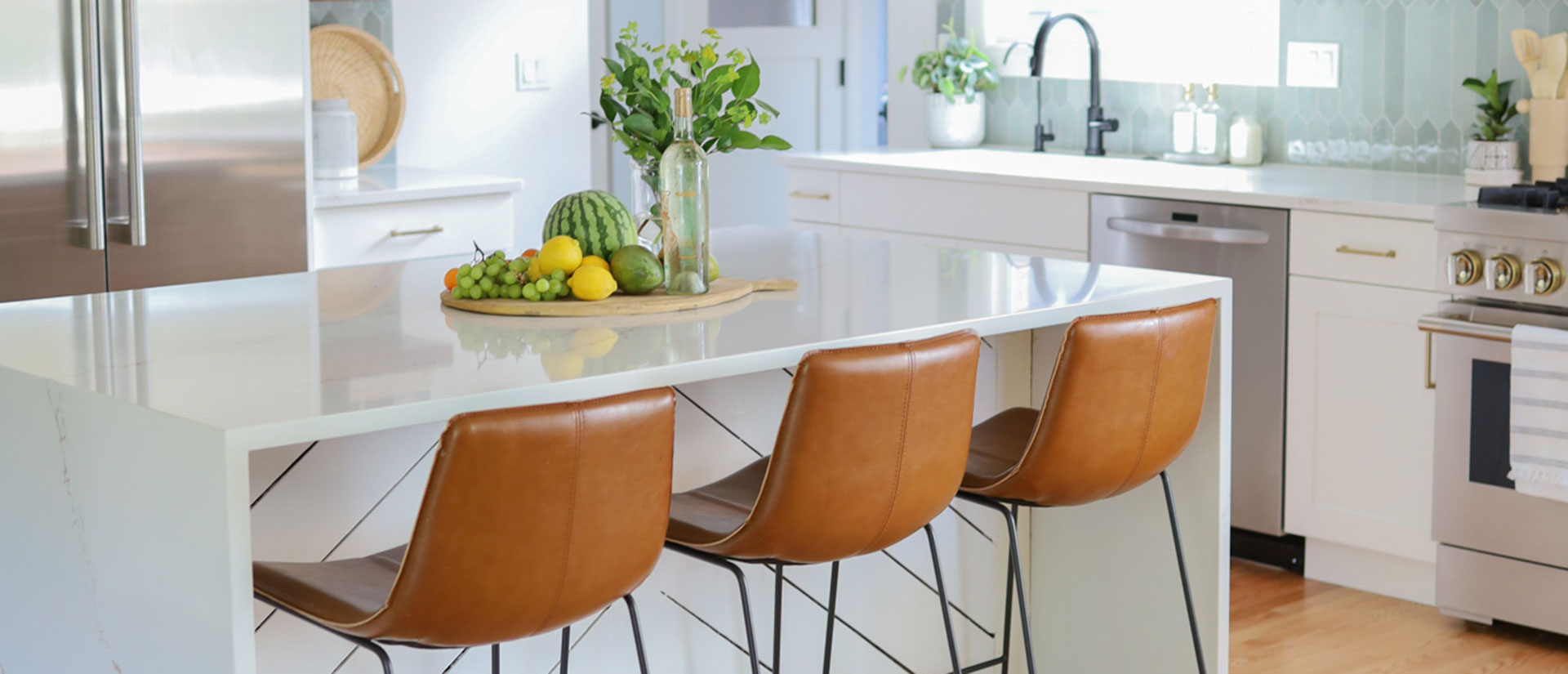 Calacatta Arno Quartz countertop installed — view 6