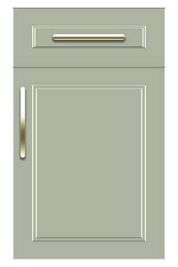 sage green cabinet door