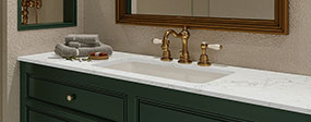 Calacatta Jadira ™ countertop in a bathroom — view 2