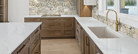 Calacatta Vernello ™ countertop in a kitchen
