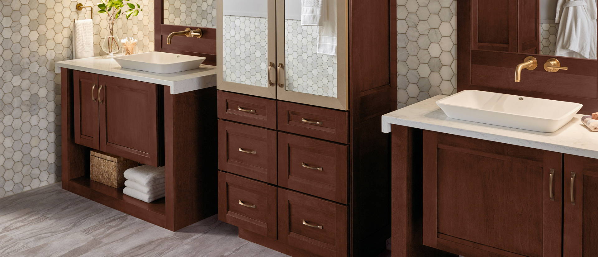 Calacatta Vicenza Quartz countertop installed
