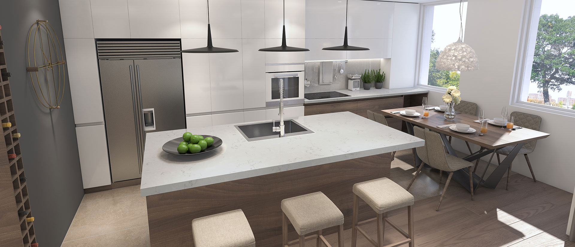 Carrara Breve ™ countertop installed