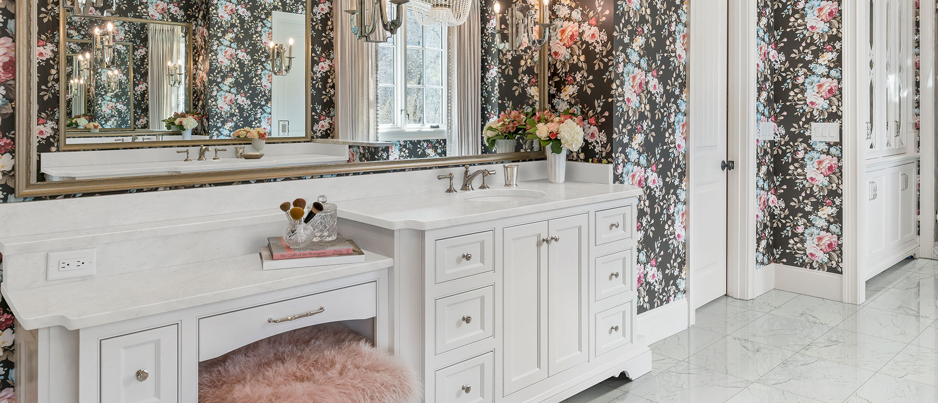 Carrara Miksa Quartz countertop installed — view 4