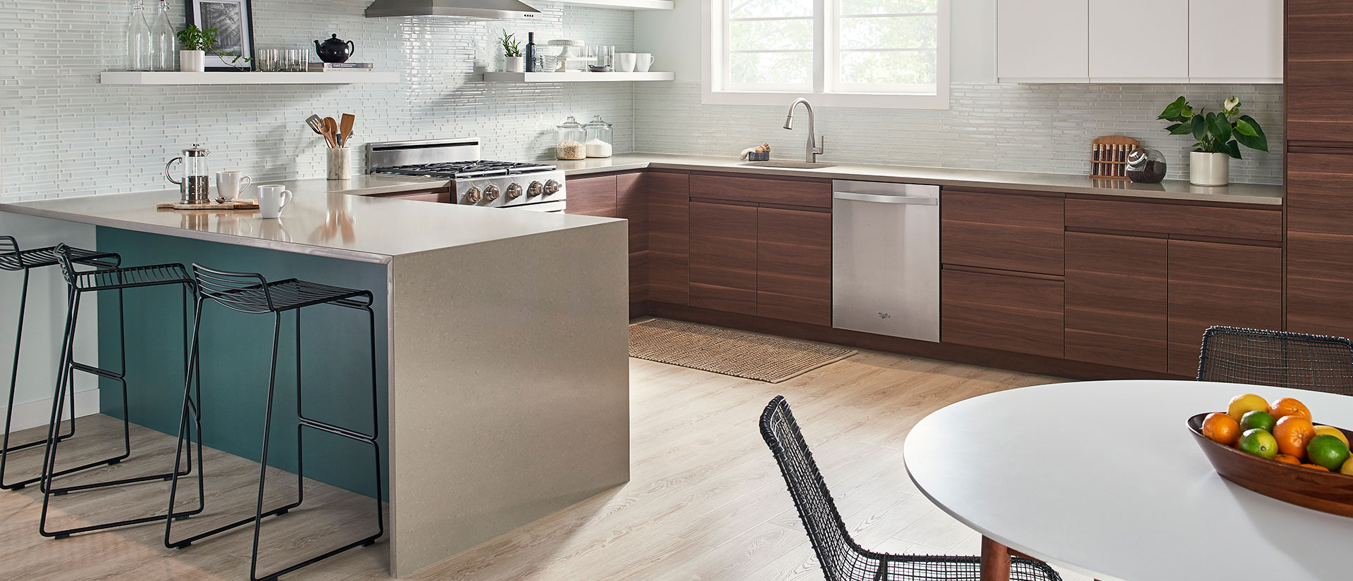 Concerto Quartz countertop installed