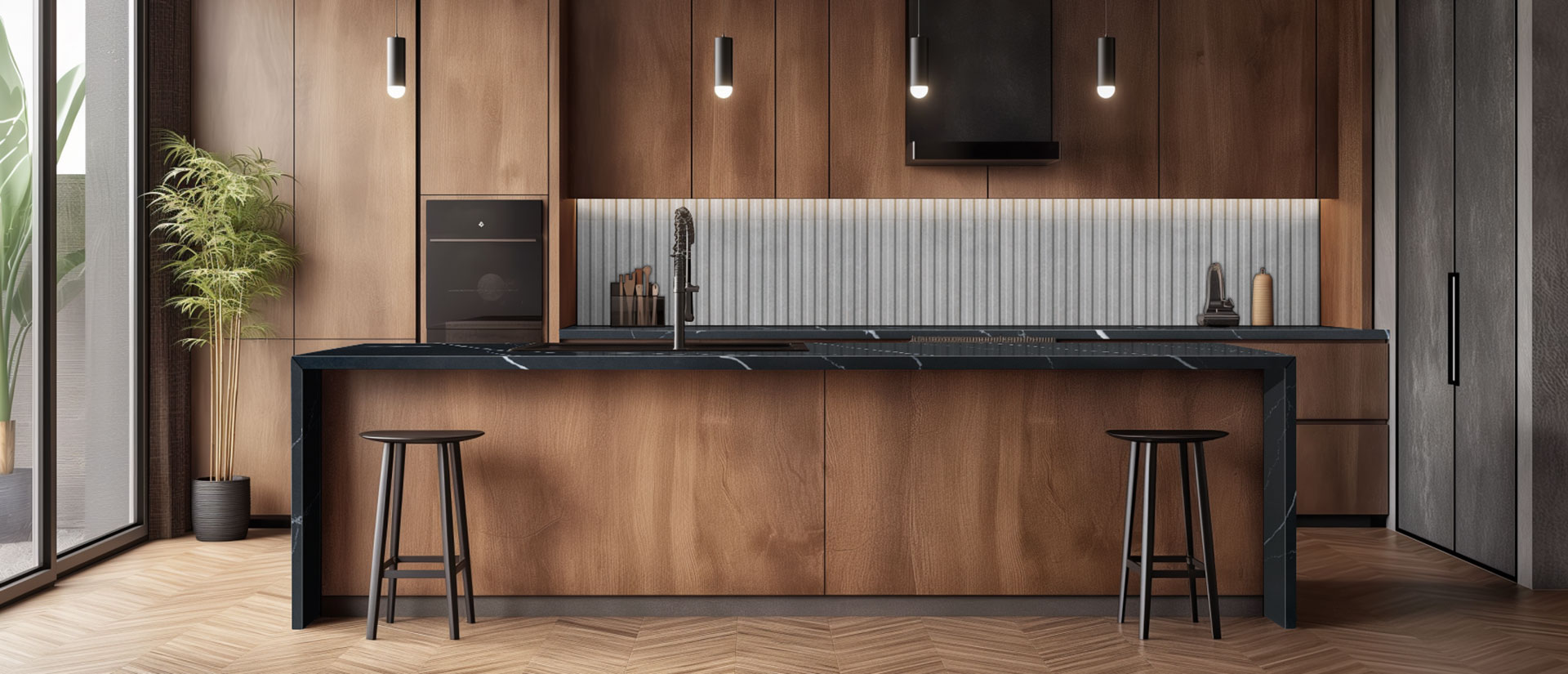 Marquina Midnight ® countertop in a kitchen — view 3