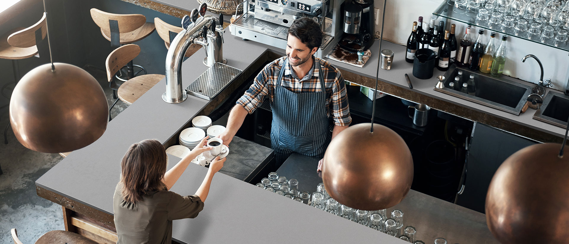 Meridian Gray ® countertop installed