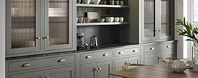 Midnight Corvo Quartz countertop in a kitchen — view 2