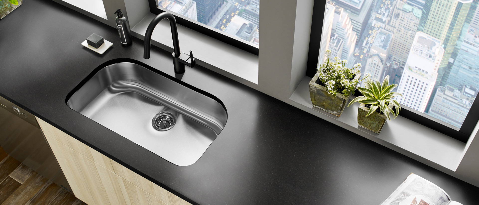 Midnight Majesty ® countertop installed — view 2