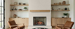Miraggio Taj Honed ™ countertop in a living room