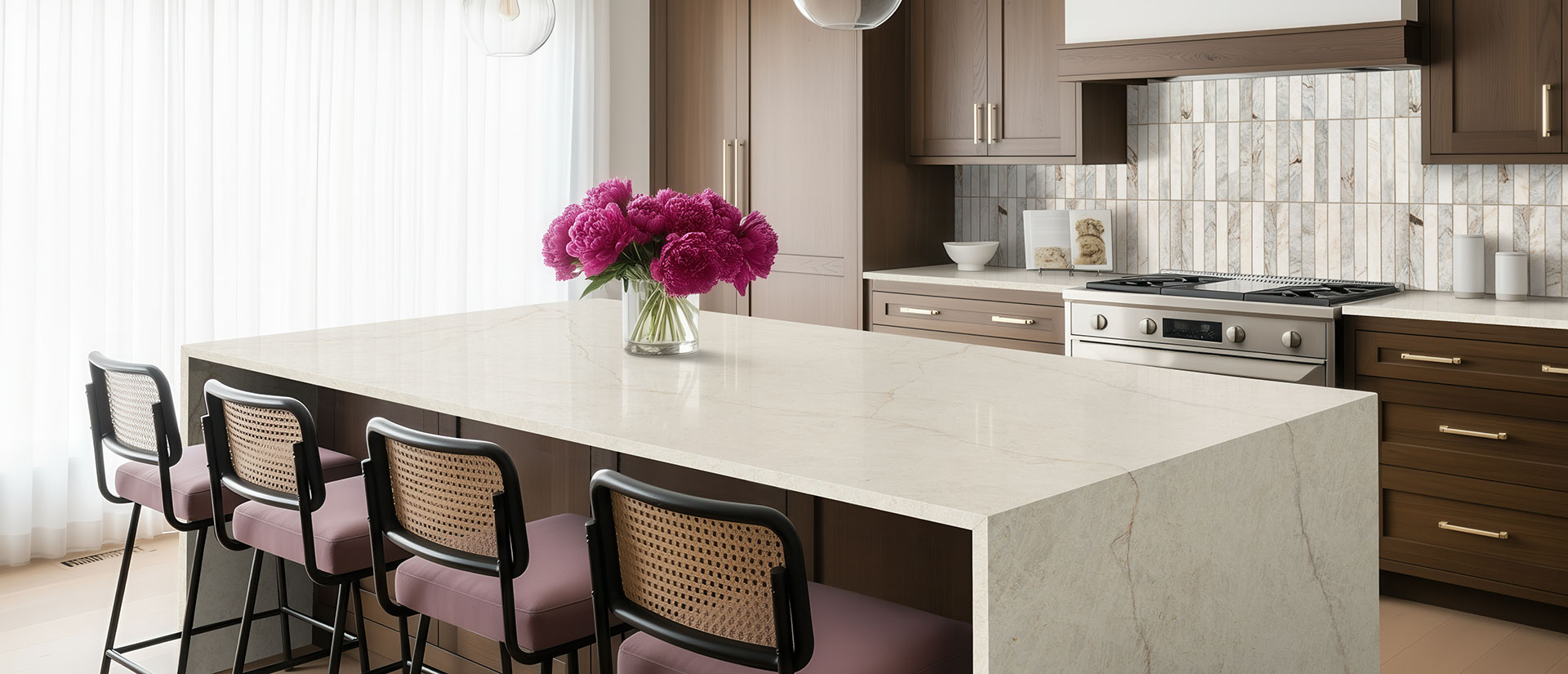 SoliTaj Brushed ™ countertop in a kitchen — view 2