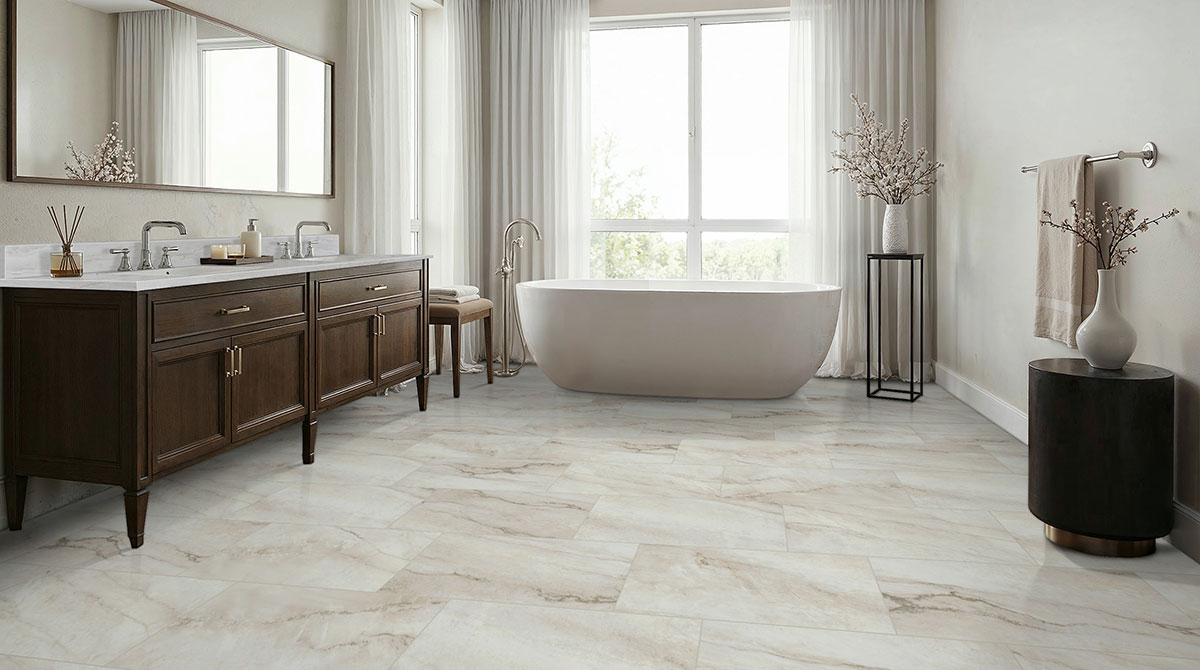 Denali Quartzite countertop in a bathroom