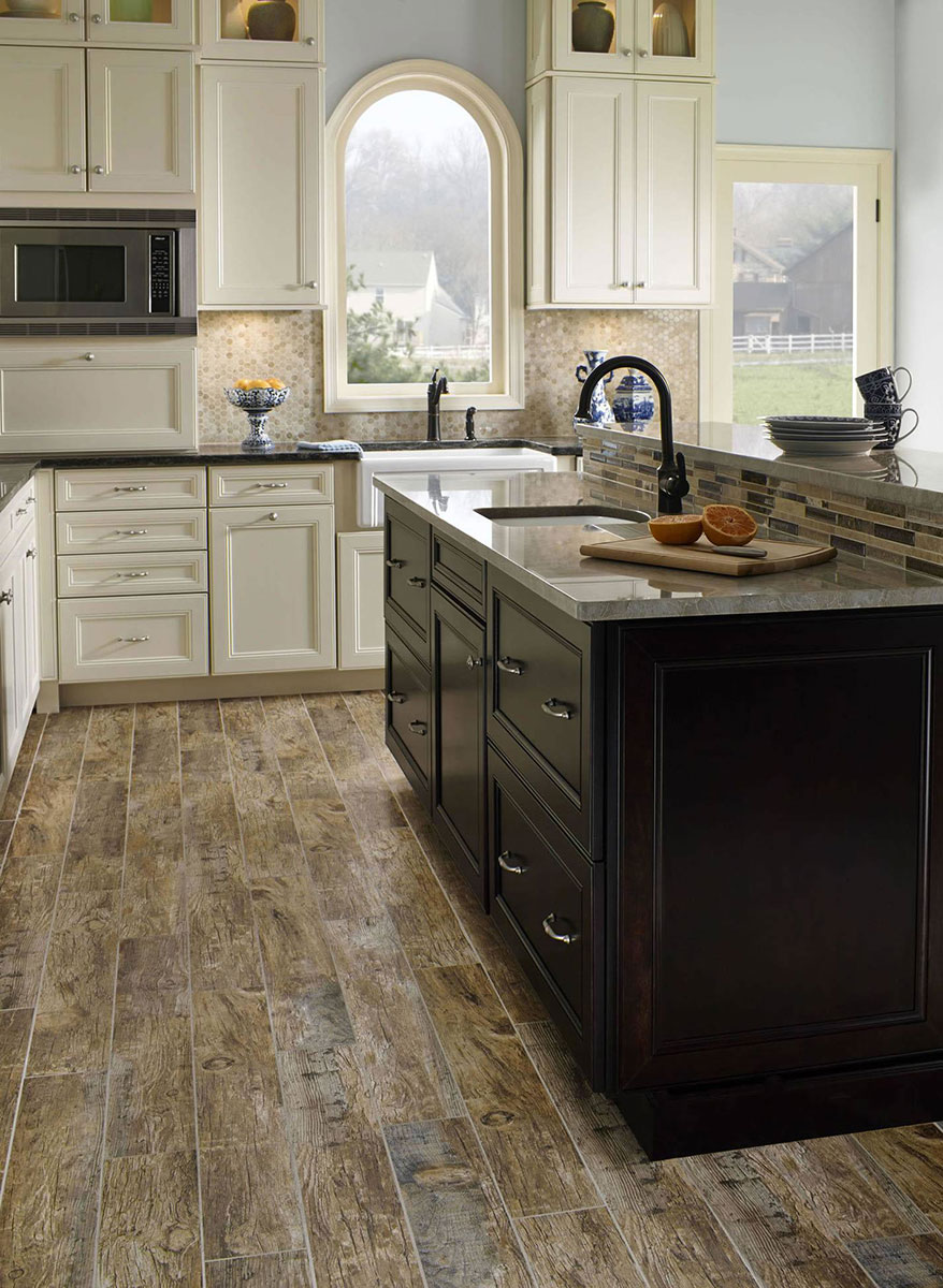 Madreperola Quartzite countertop installed — view 6
