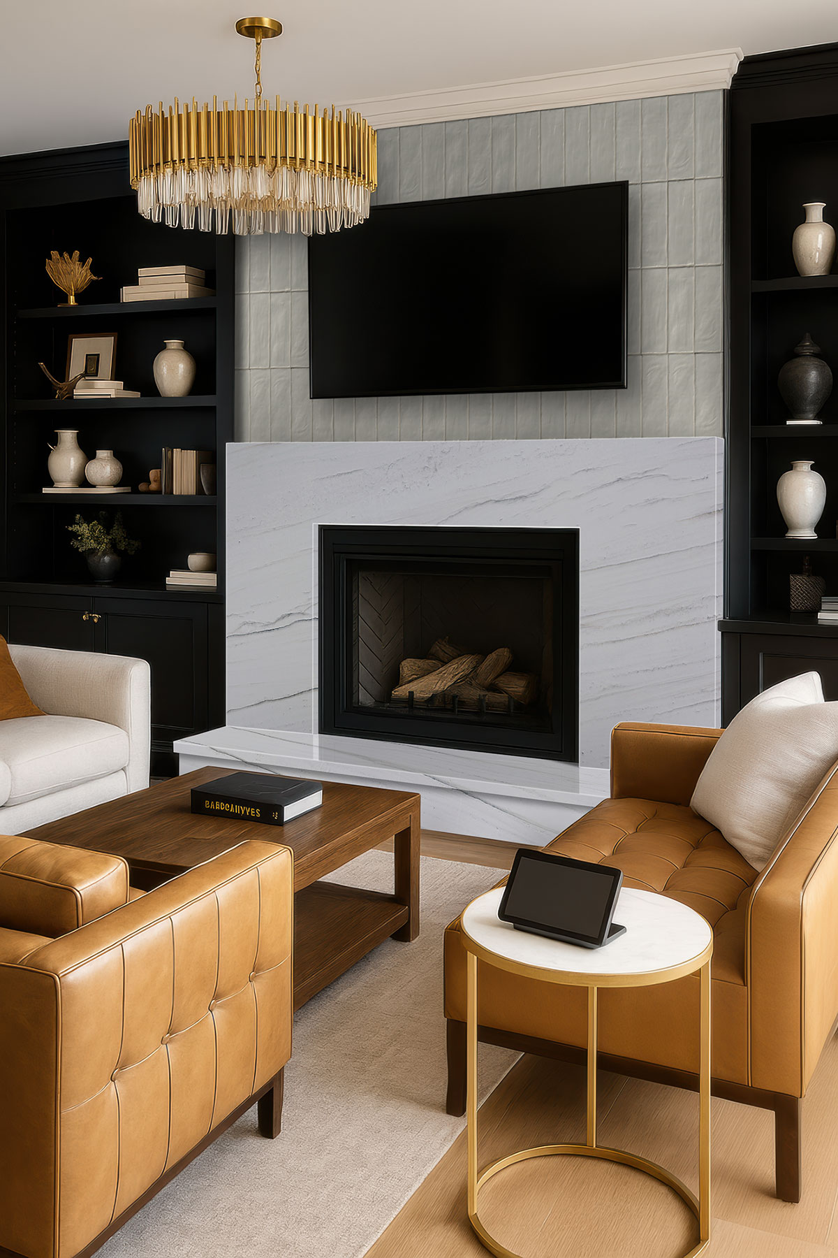 Zermatt Quartzite countertop in a living room