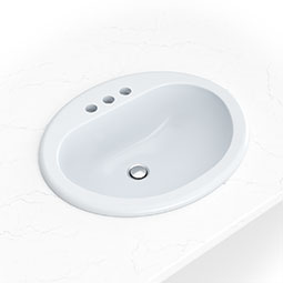 Overmount White Oval 2118 swatch