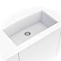 White Quartz Single Bowl 3219 swatch