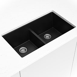 Black Quartz Double Bowl 50/50-3319 swatch